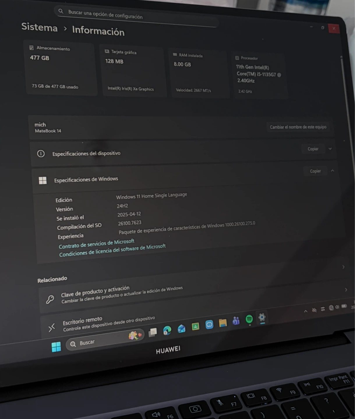 Huawei MateBook 14 (2021) - 2K Display - Intel i5 11th Gen - photo 3