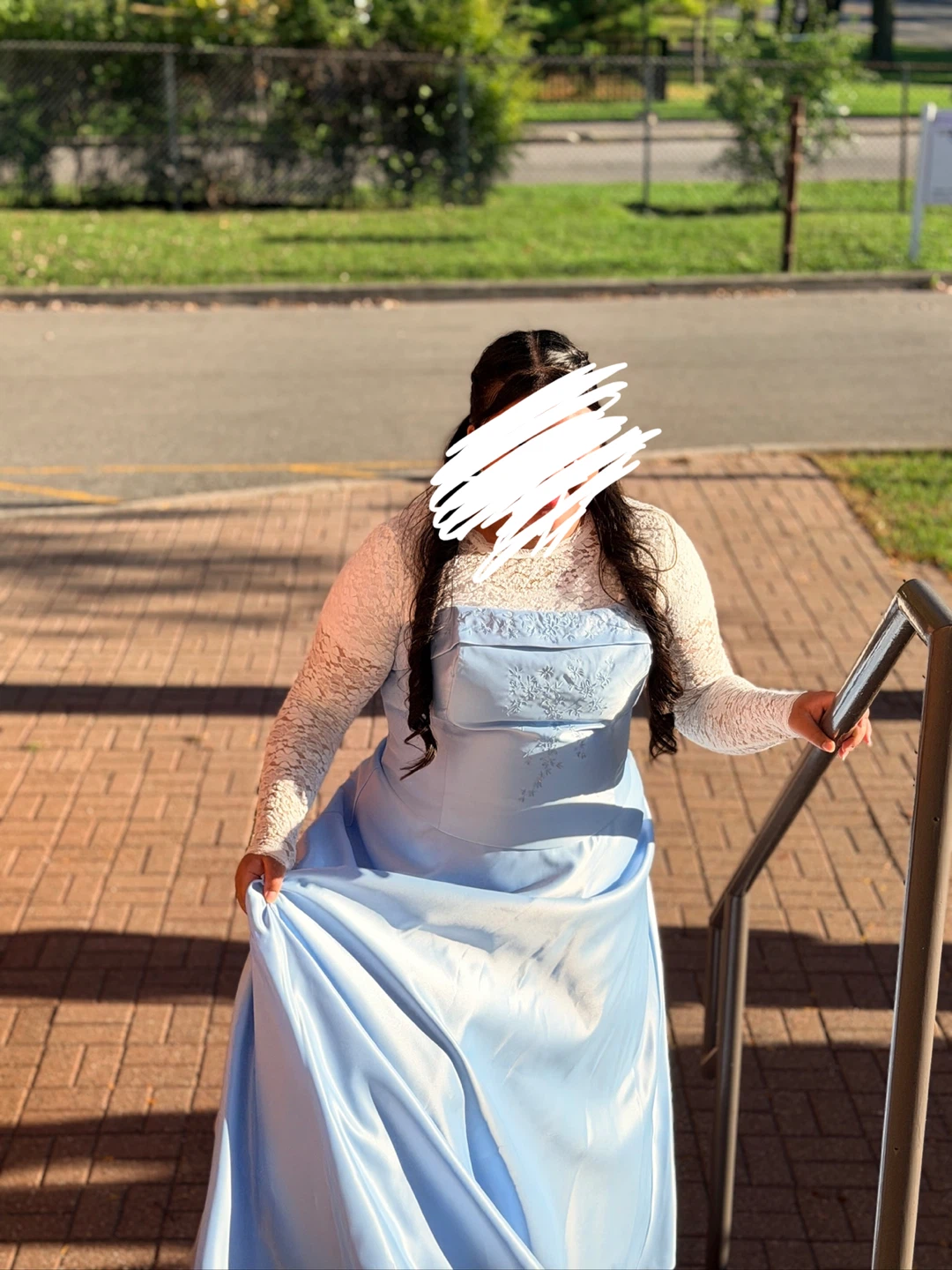 2 Cinderella Blue Formal Tube Dresses (Lace Top Not Included)