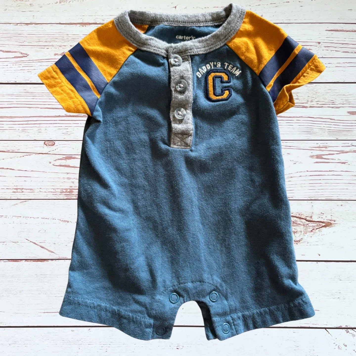 Carter's Newborn 4 PC Clothing Bodysuit & Romper Bundle - photo 3