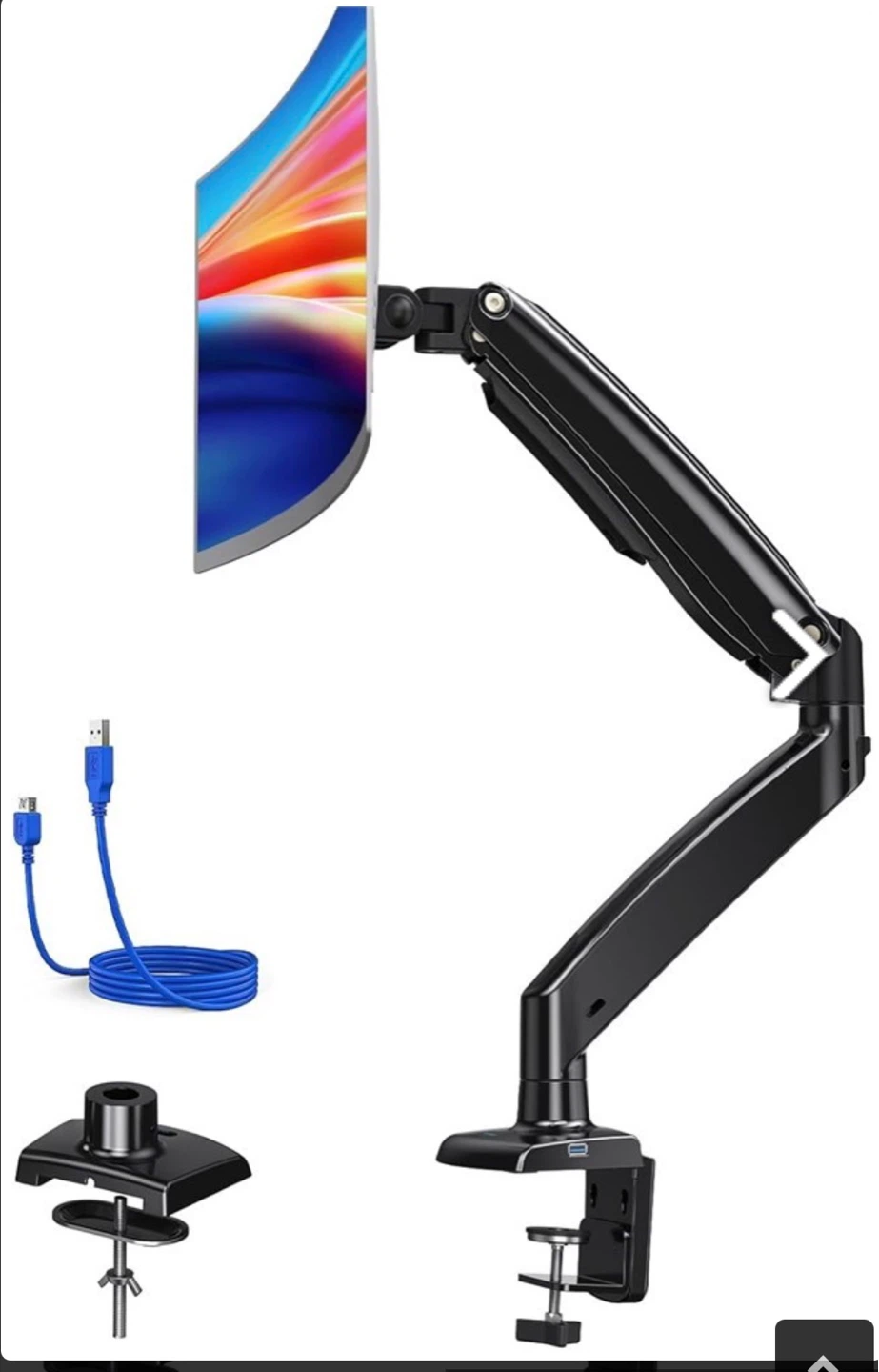 Adjustable Monitor Arm Mount