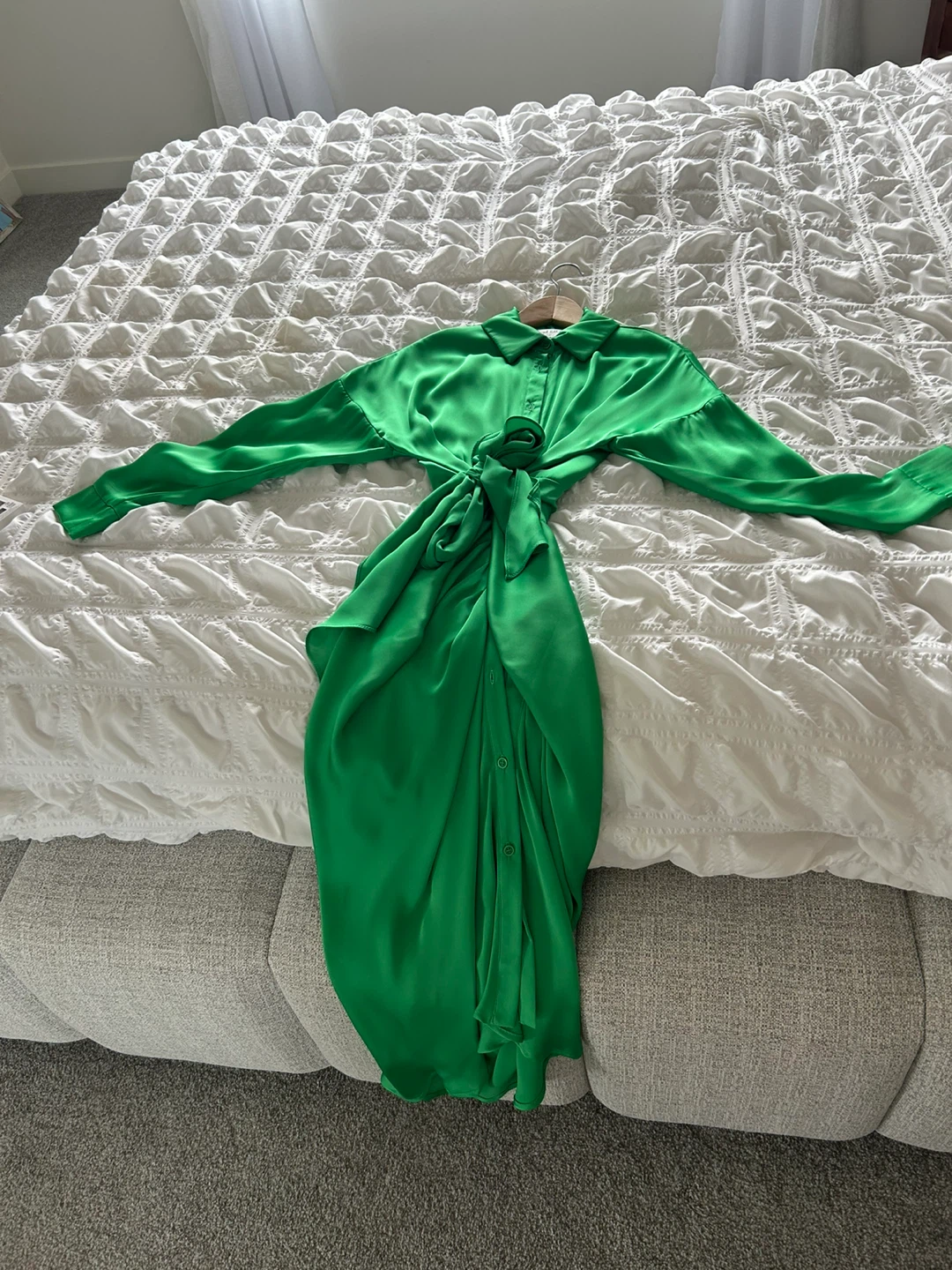 Joseph Ribkoff Green Button-Up Shirt Dress