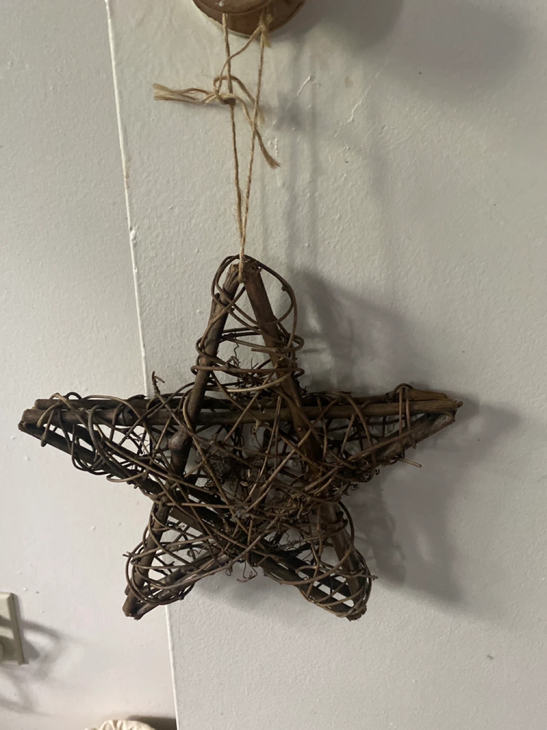 Woven Twig Star Decoration