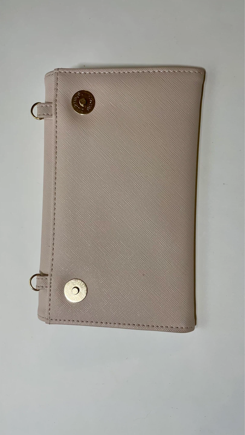 Pale Pink Faux Leather Clutch Wallet & coin purse - photo 2