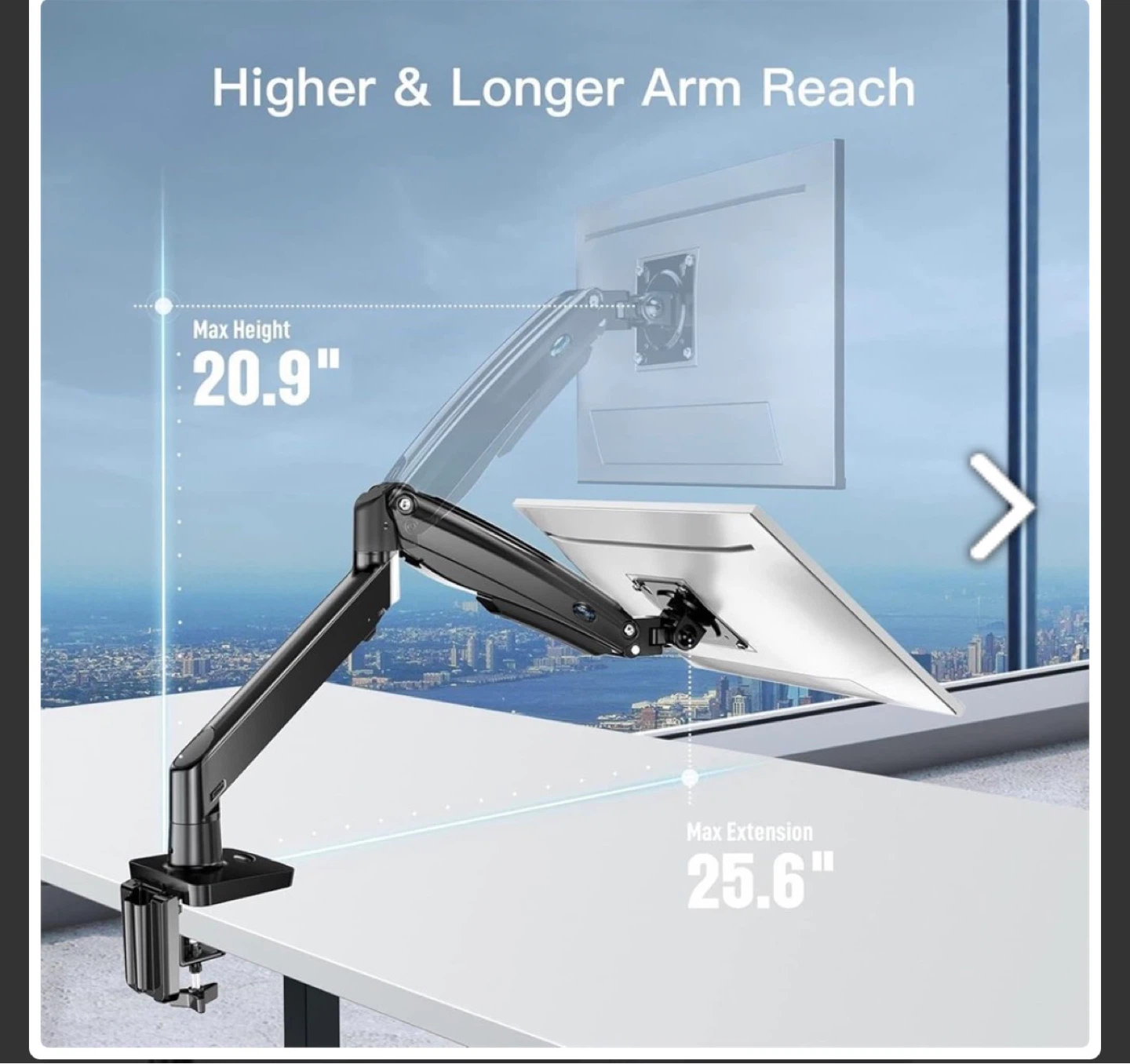 Adjustable Monitor Arm Mount - photo 3