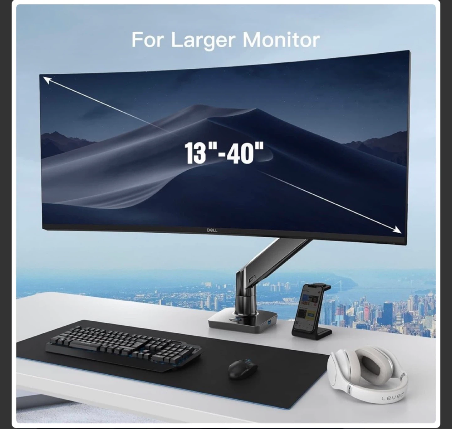 Adjustable Monitor Arm Mount - photo 2