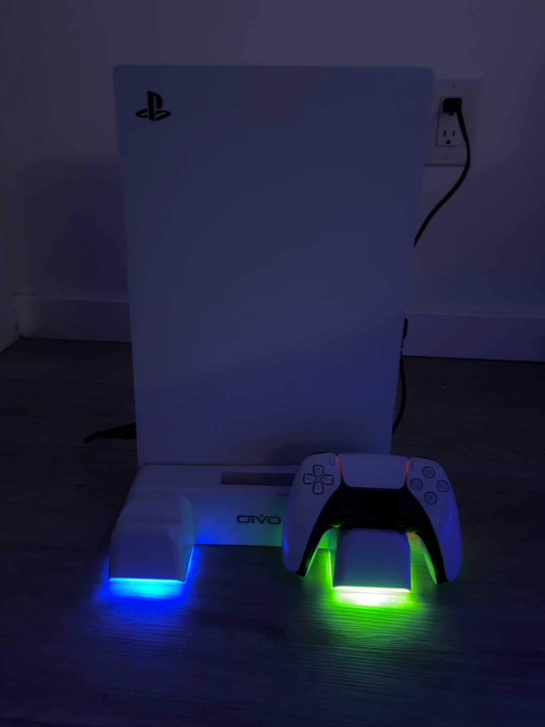 Playstation 5 and Charging Station with RGB Lights