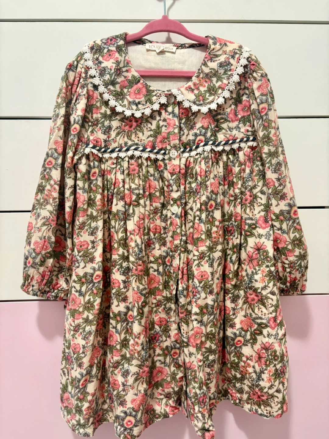 Louise Misha Marlotta Dress - Ivory Enchant Fields - Size 4Y