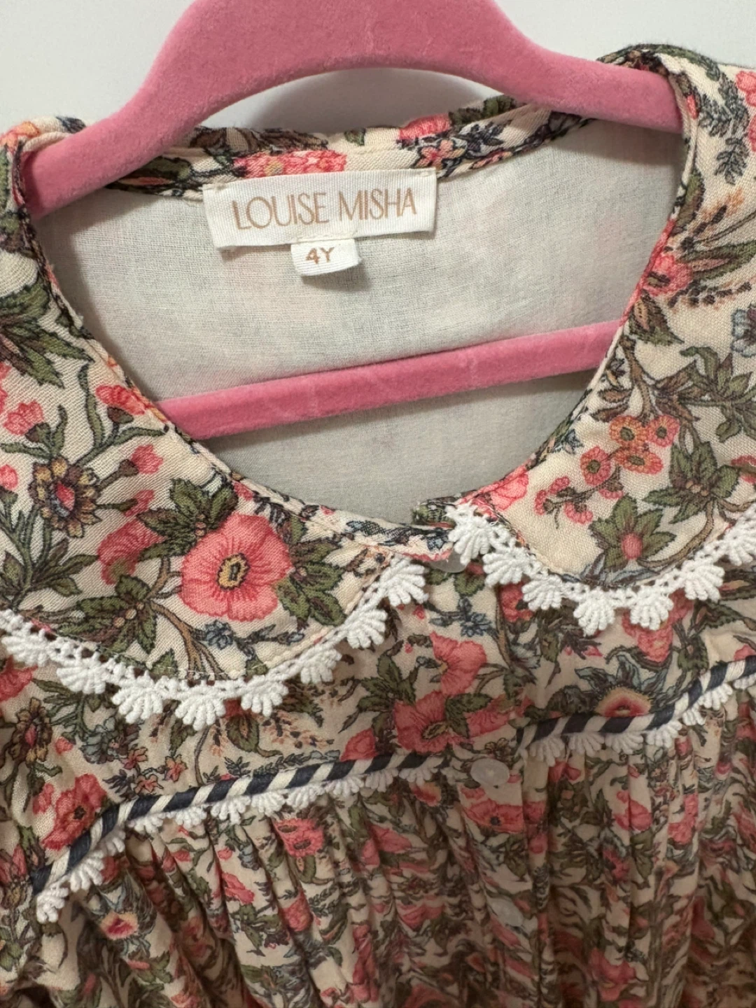 Louise Misha Marlotta Dress - Ivory Enchant Fields - Size 4Y - photo 2