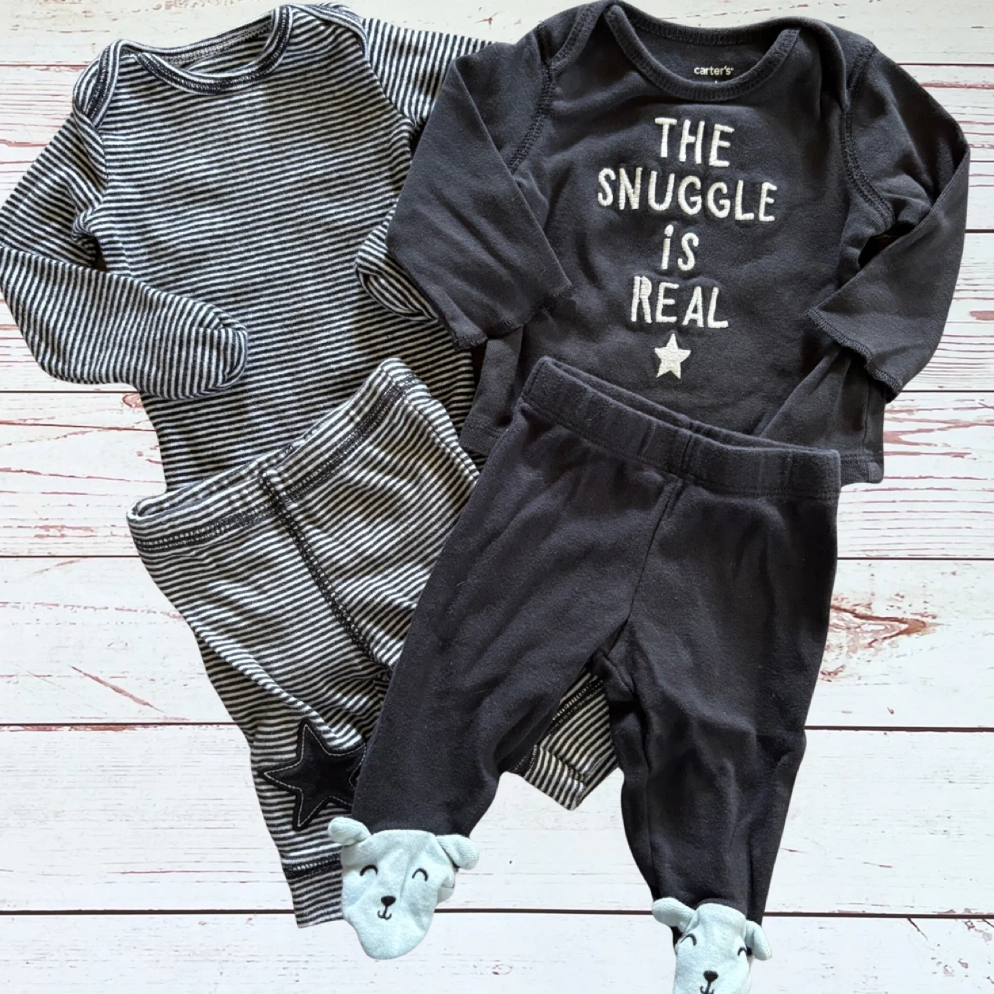 Carter's Newborn Baby Boy 2 Sleep Outfit Set