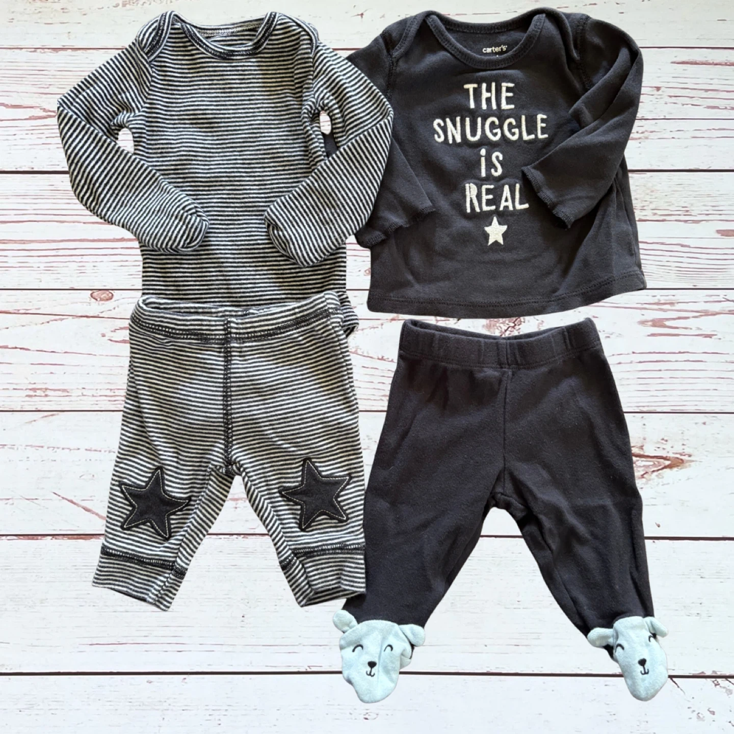 Carter's Newborn Baby Boy 2 Sleep Outfit Set - photo 2