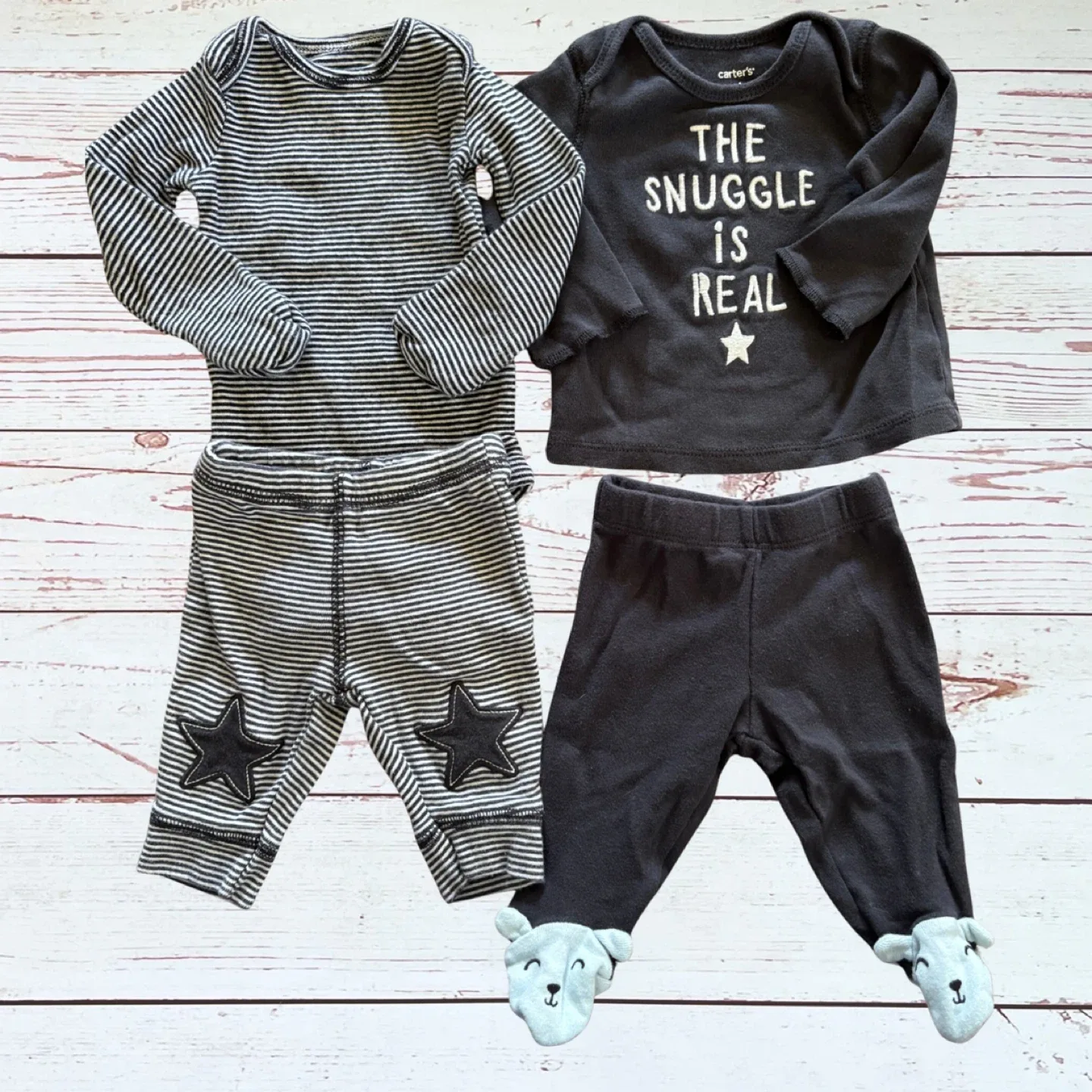Carter's Newborn Baby Boy 2 Sleep Outfit Set - photo 2