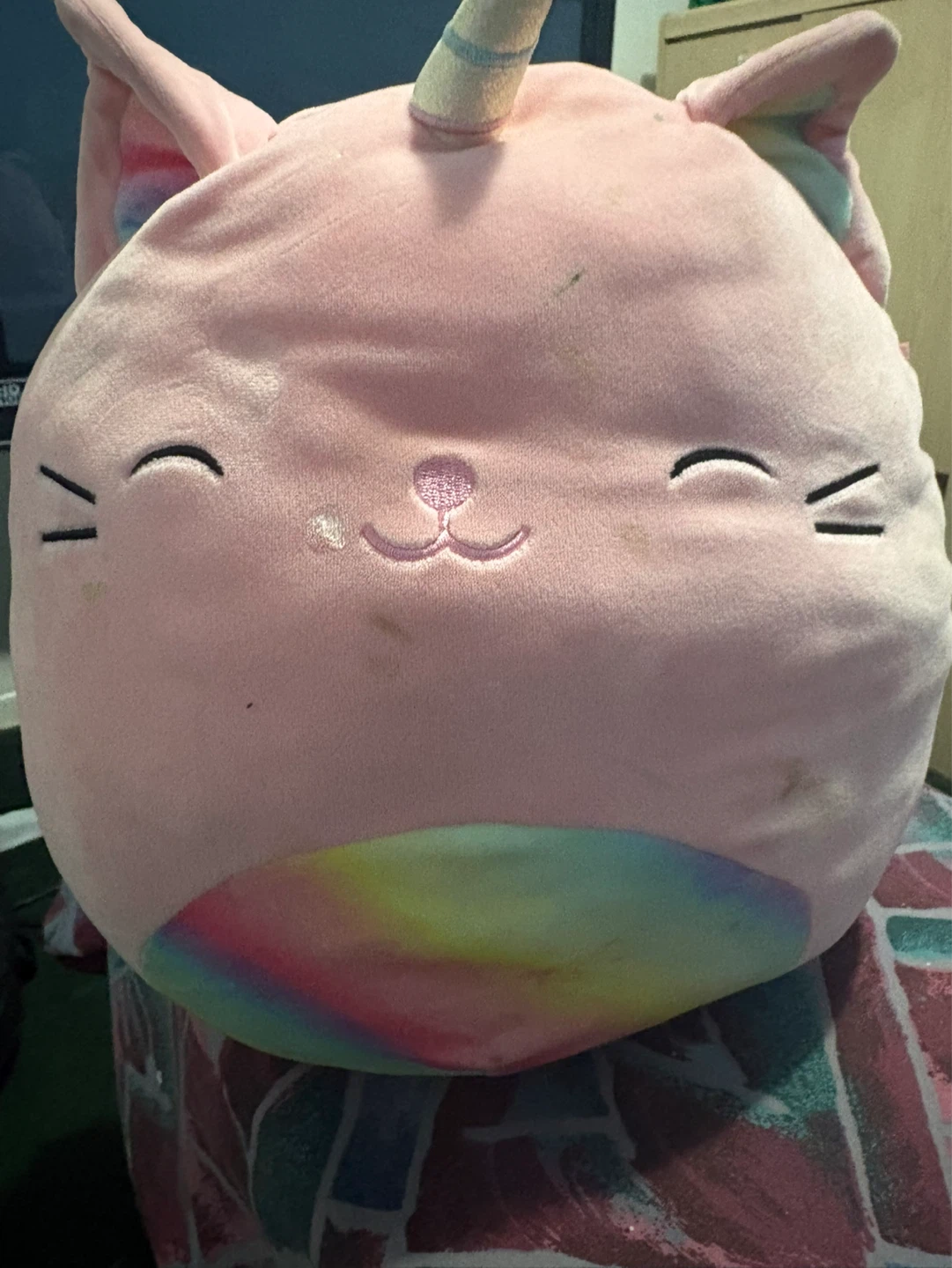 Pink Cat Unicorn Plush Toy