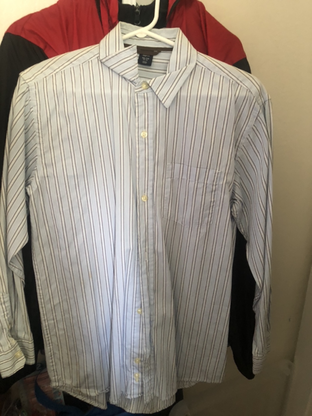 Gap Kids Blue Striped Button-Up Shirt - XXL/TTG (14-16)