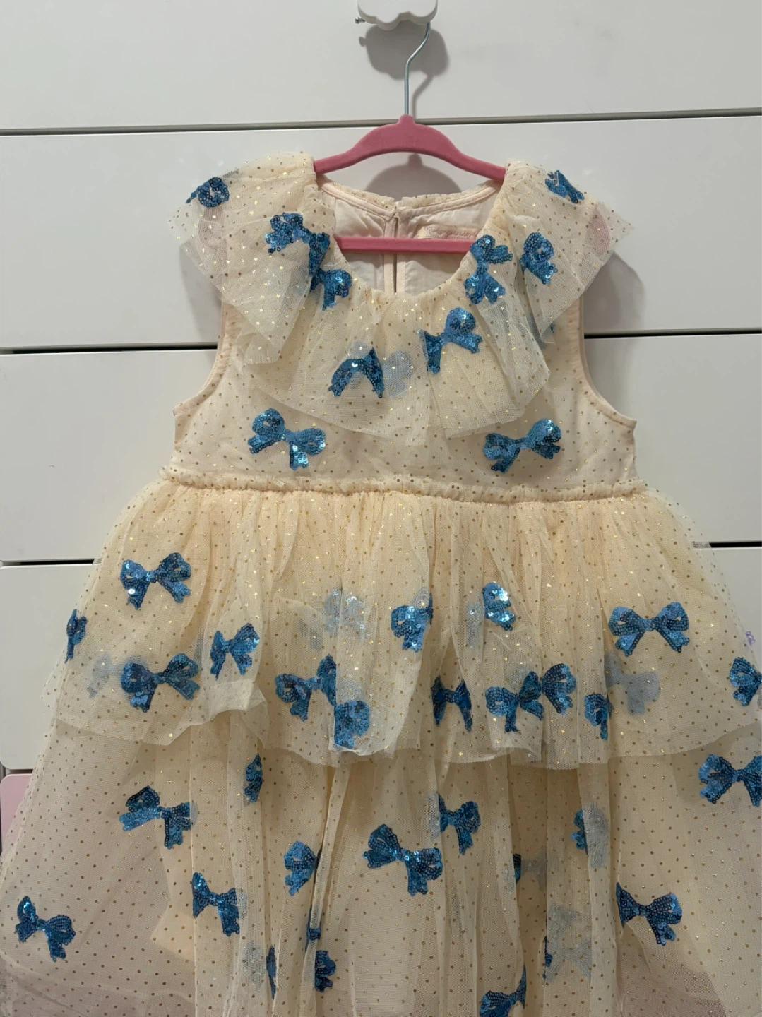 Konges Slojd )Yvonne Fairy Dress, Bowie Blue, Size 4Y