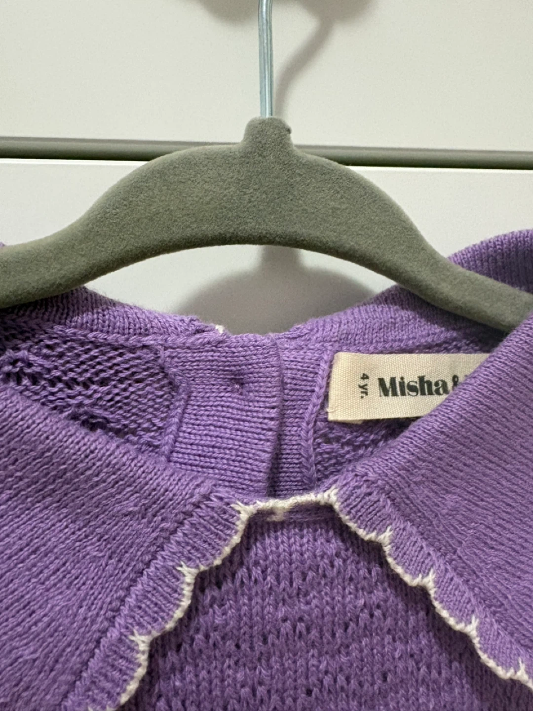 Misha & Puff Purple Knit Sweater 4yr - photo 2