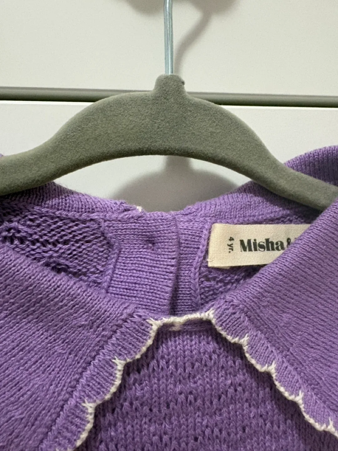 Misha & Puff Purple Knit Sweater 4yr - photo 2