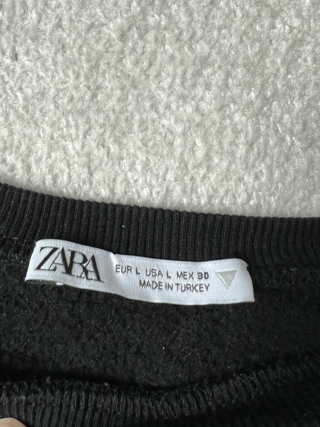 Zara Black Cropped T-Shirt - photo 2