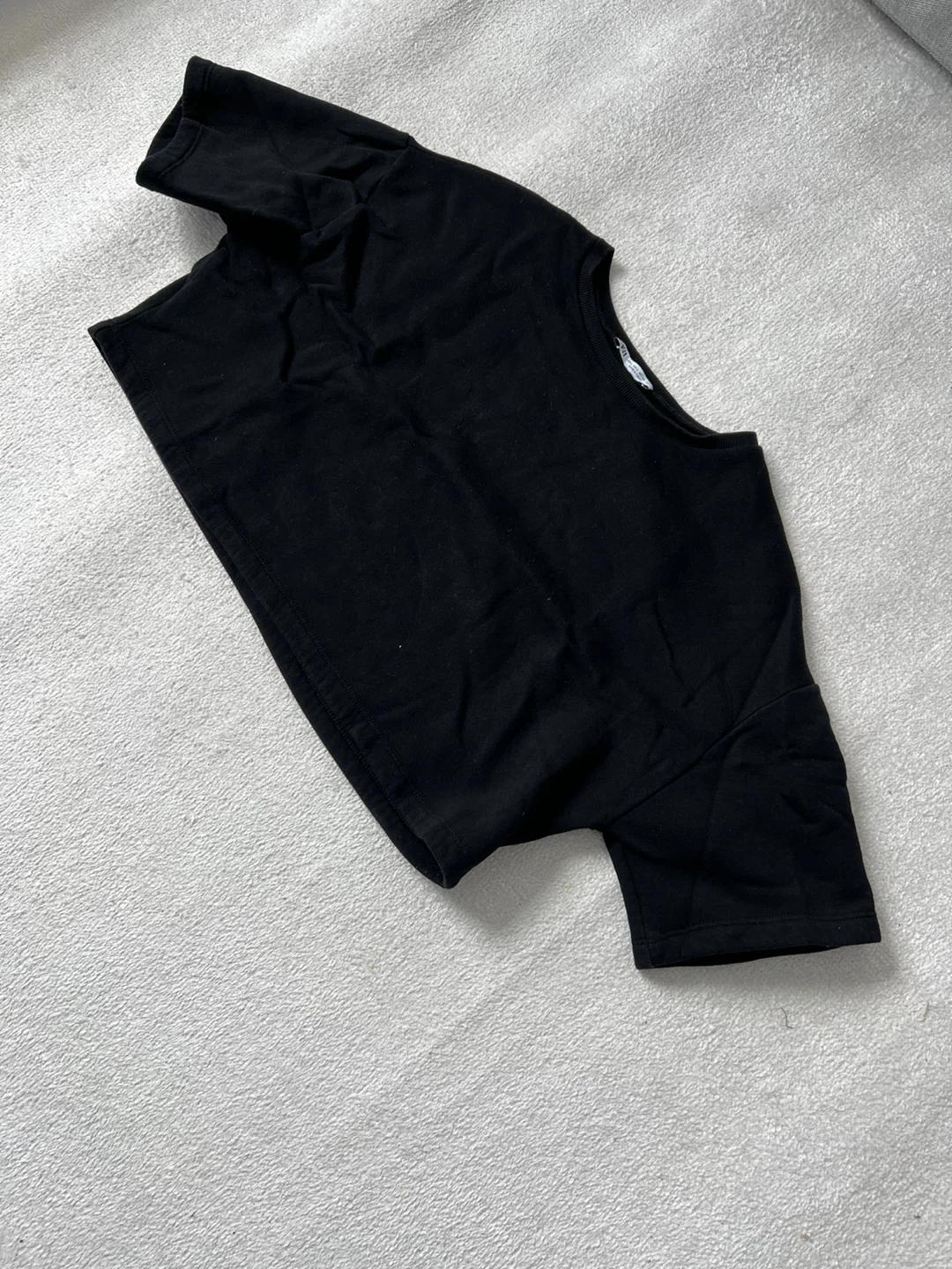 Zara Black Cropped T-Shirt