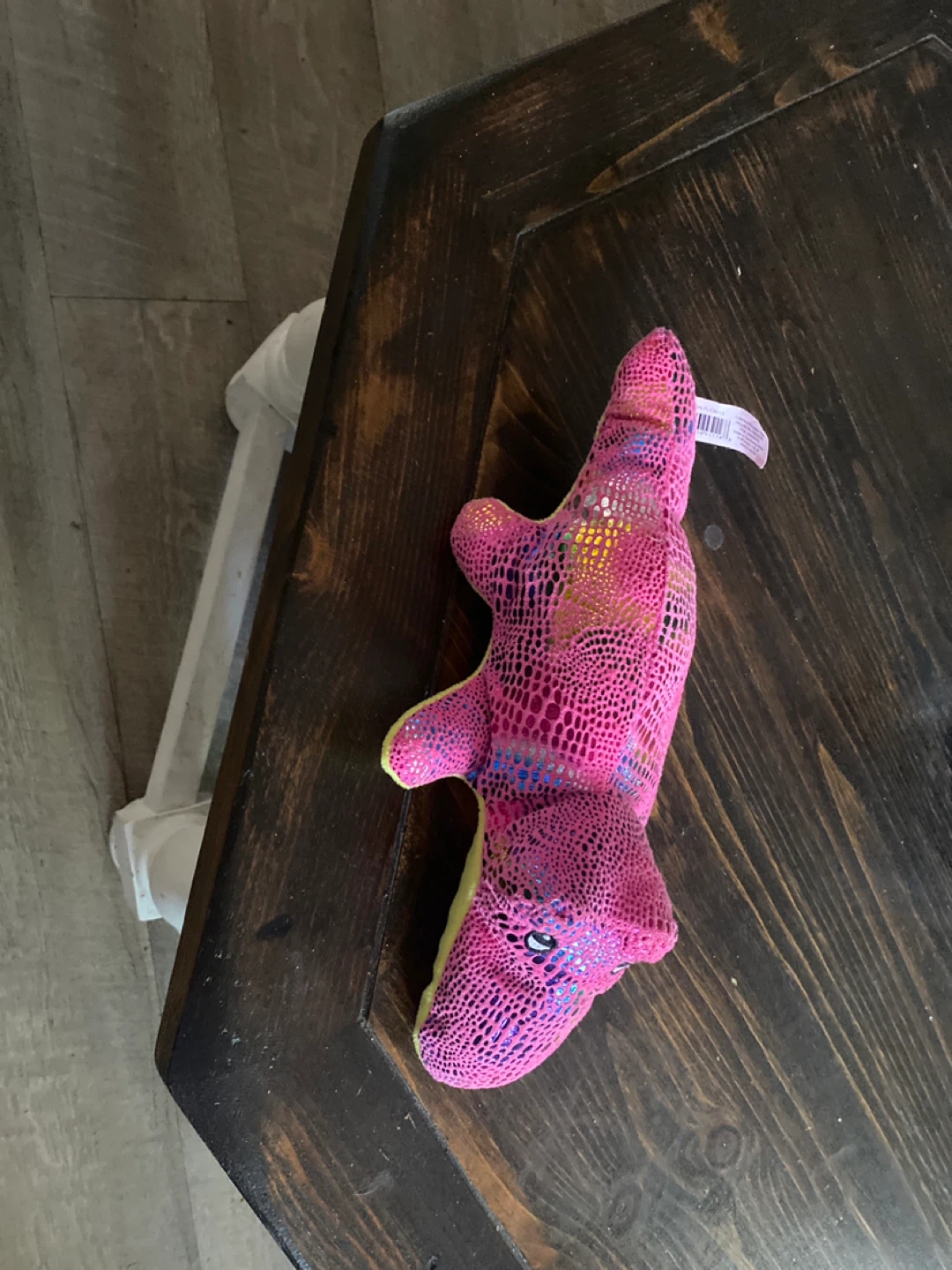 Pink Stuffed Alligator Toy