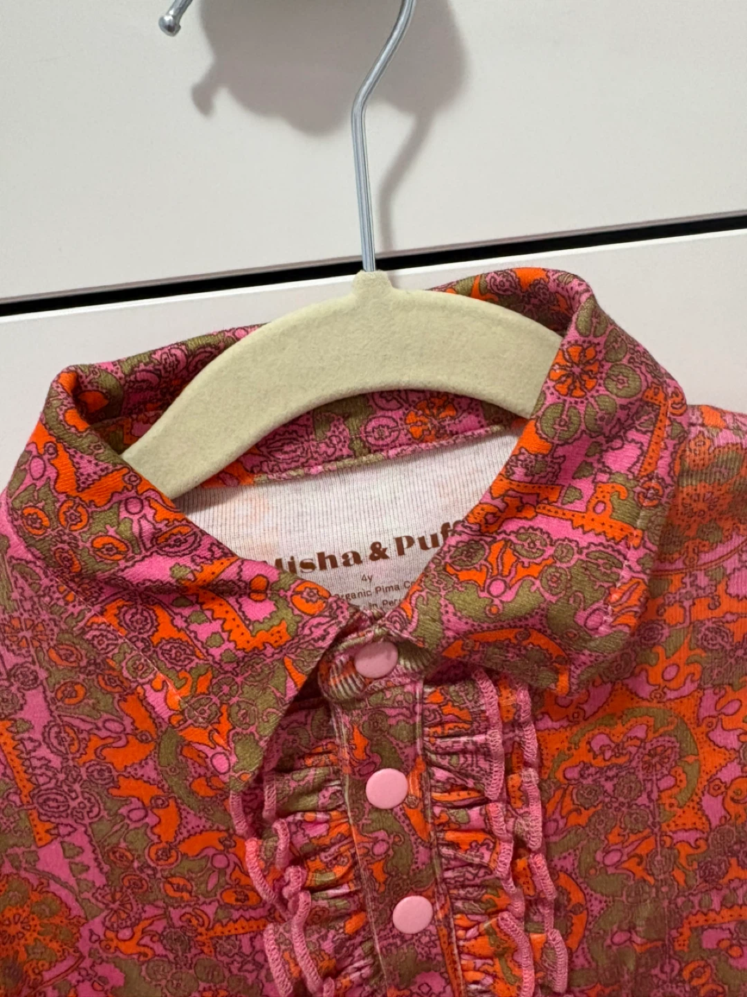 Misha & Puff Girls' Ruffle Collar Top - Size 4y - photo 2