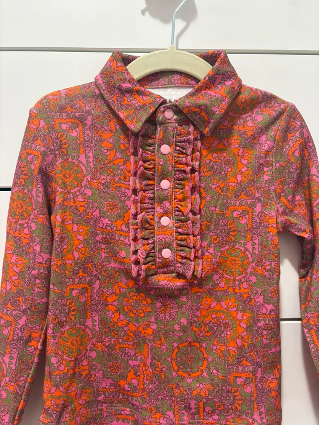 Misha & Puff Girls' Ruffle Collar Top - Size 4y
