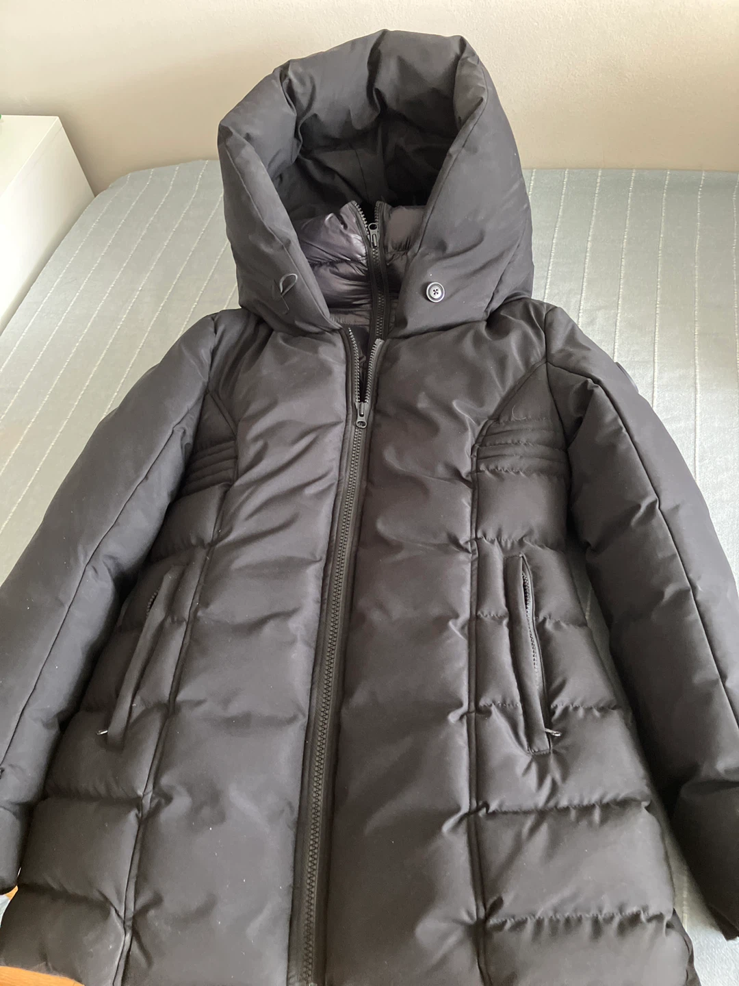 Oxygen Black Down Puffer Winter Jacket - photo 3