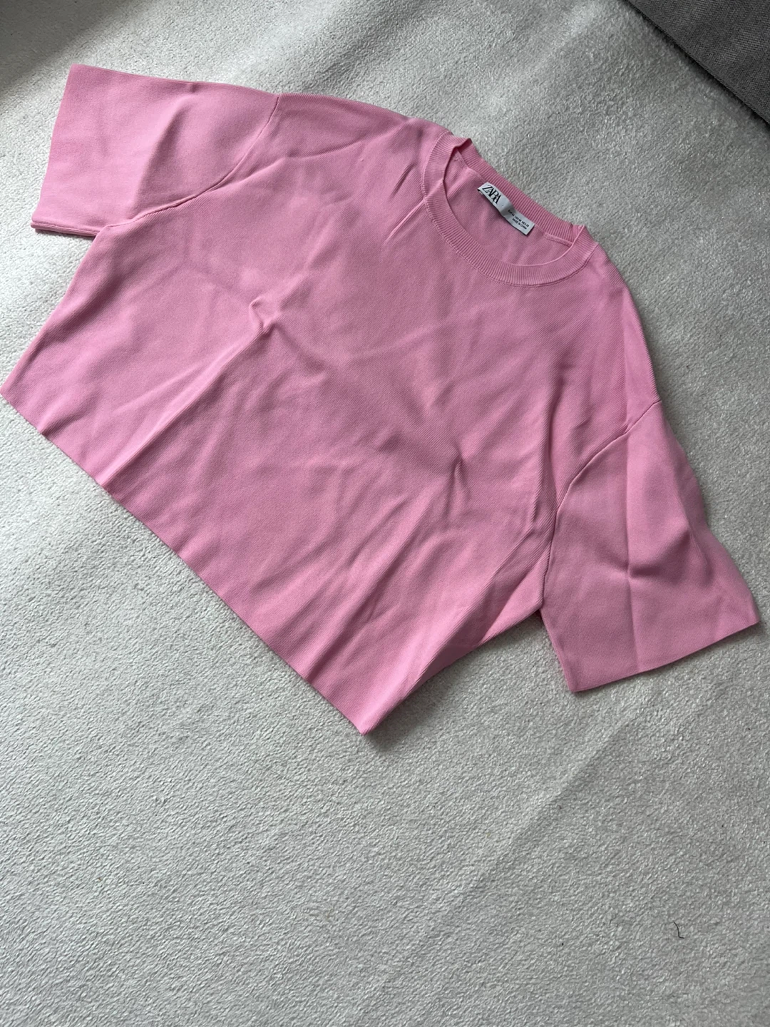 Pink Zara Knit Top - Size Medium