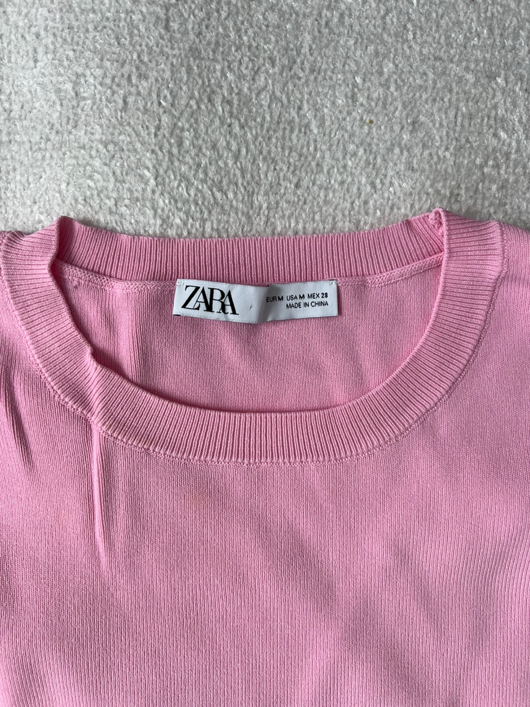 Pink Zara Knit Top - Size Medium - photo 2