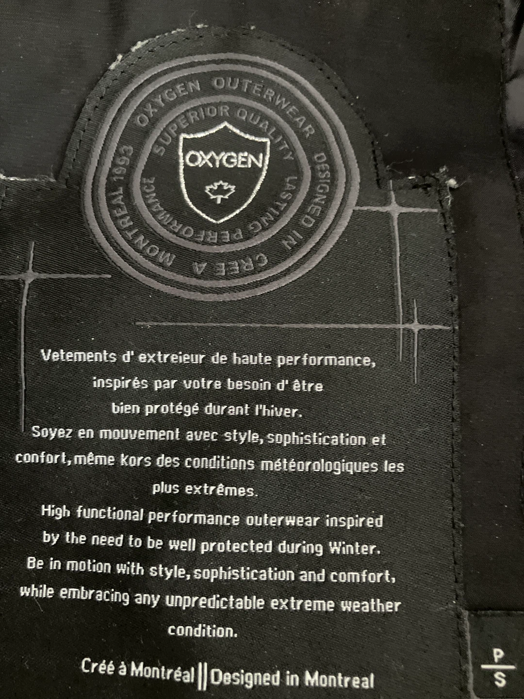 Oxygen Black Down Puffer Winter Jacket - photo 2
