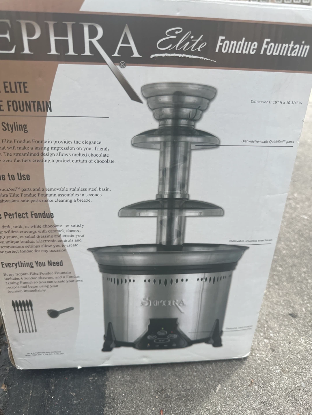 Sephra Elite Chocolate Fondue Fountain