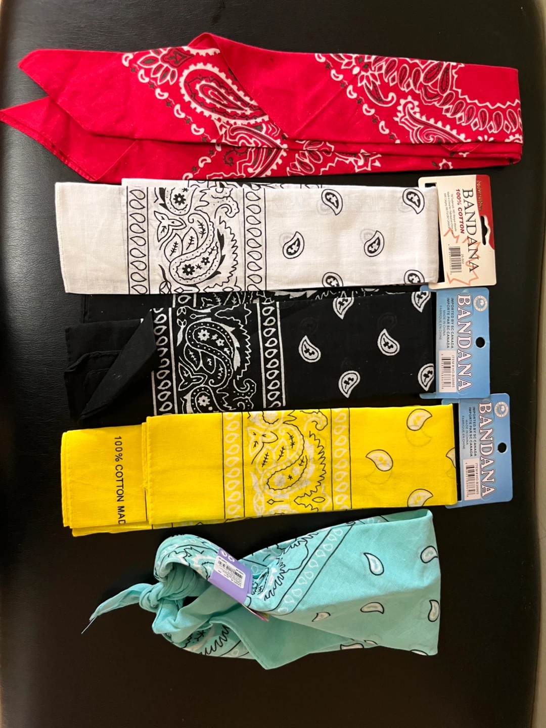 NEW $5 each Paisley Bandanna 100% Cotton