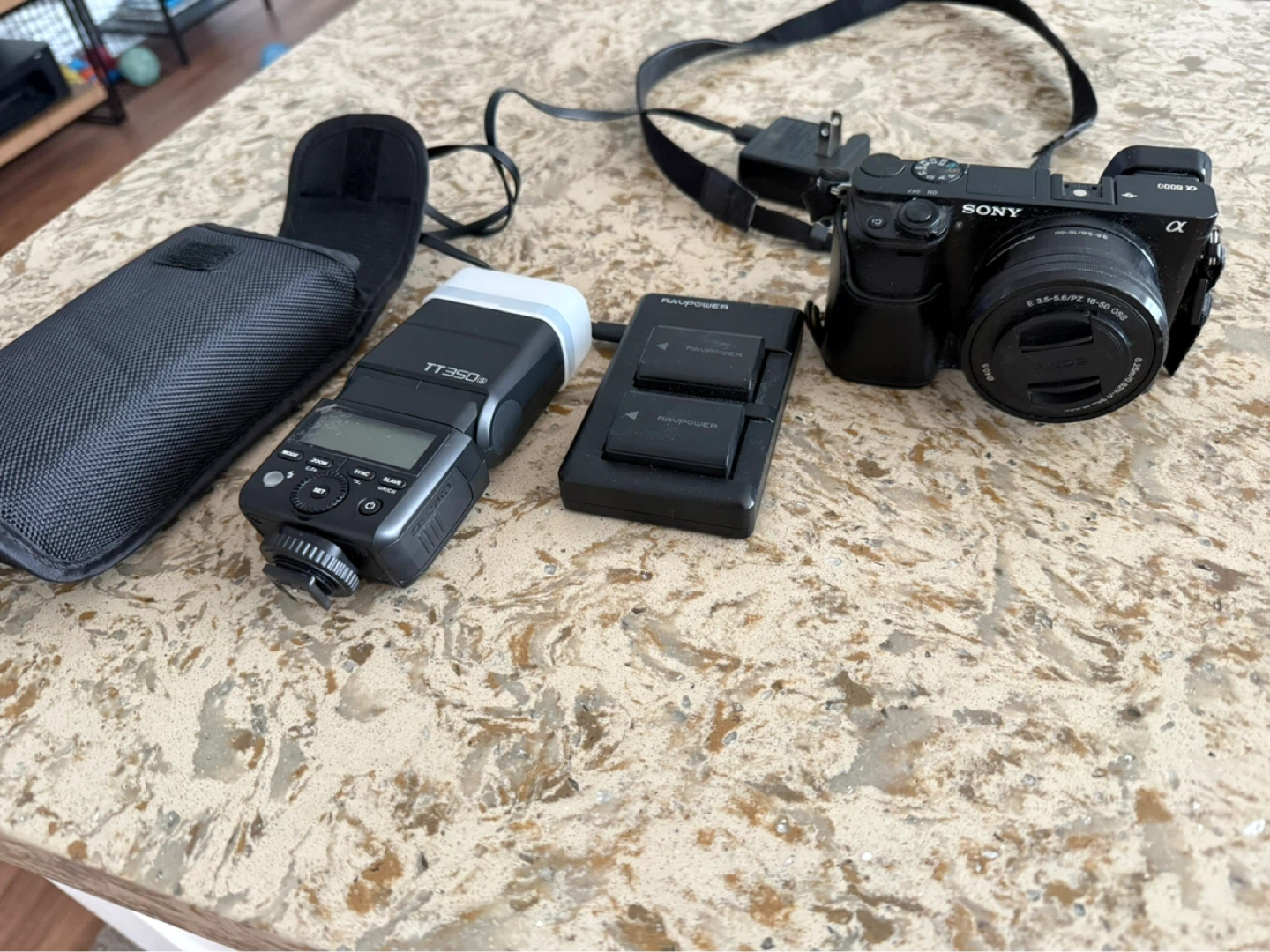 Sony Alpha a6000 Mirrorless Camera with Flash and Accessories - photo 2