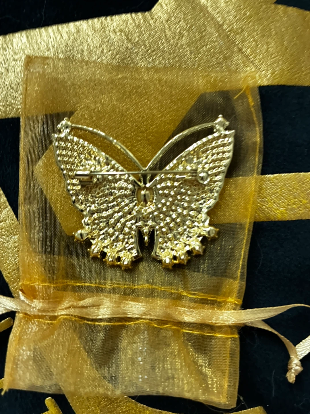 Sparkly Butterfly Brooch Pin - photo 3