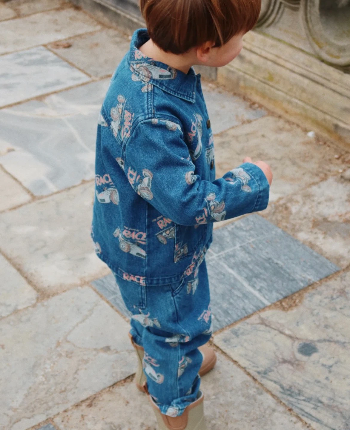 Konges Sløjd Magot Pants GOTS, Race Denim, 2Y - photo 3