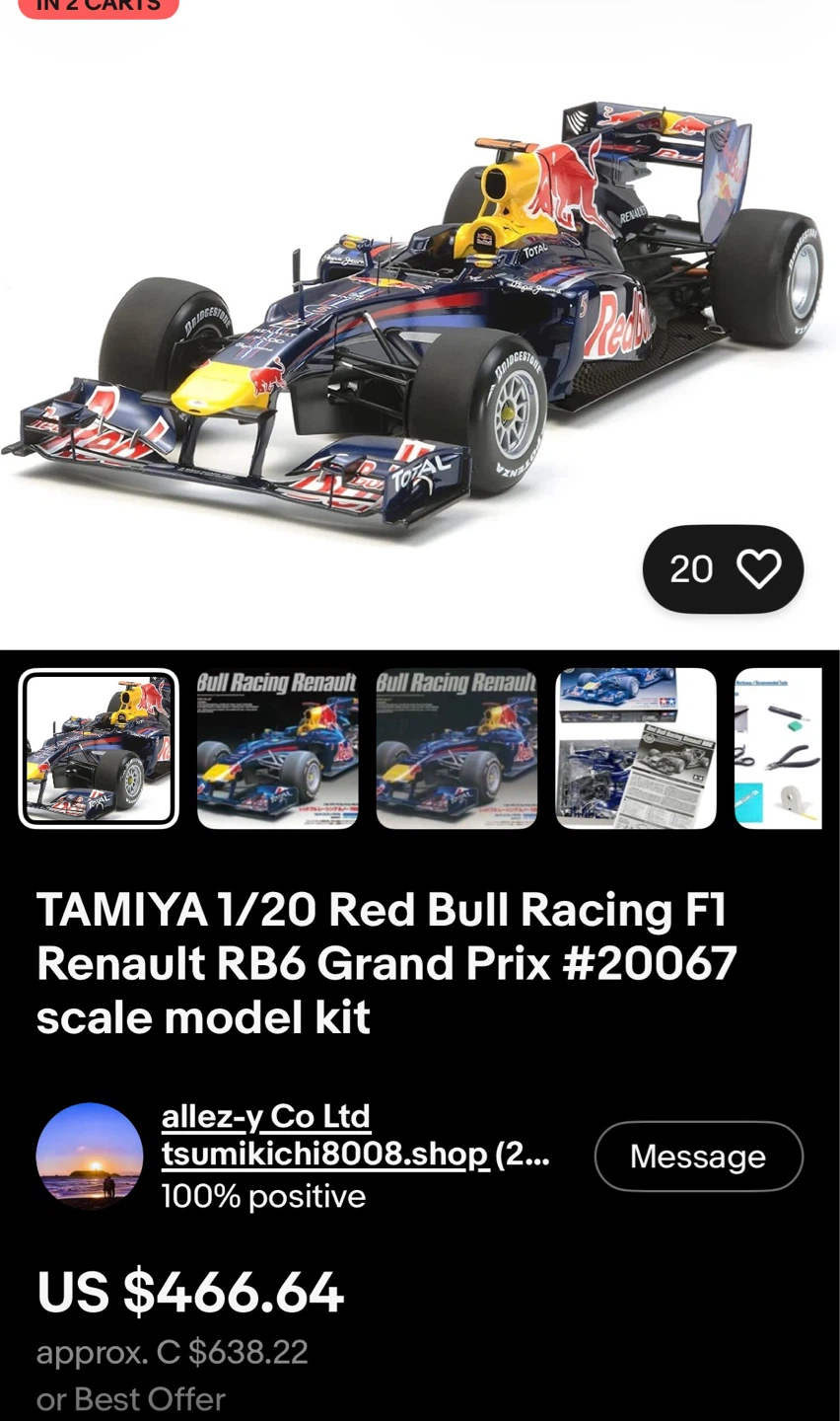Red Bull Racing Renault RB6 and upgrade kit Model Kit - photo 2