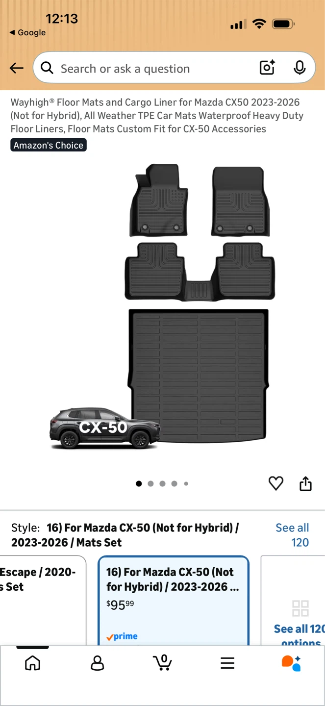 New Mazda CX50 All Weather Floor Liners - photo 5