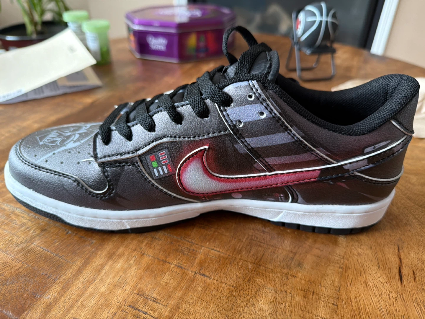Nike Dunk Low Star Wars Darth Vader Shoes - photo 3