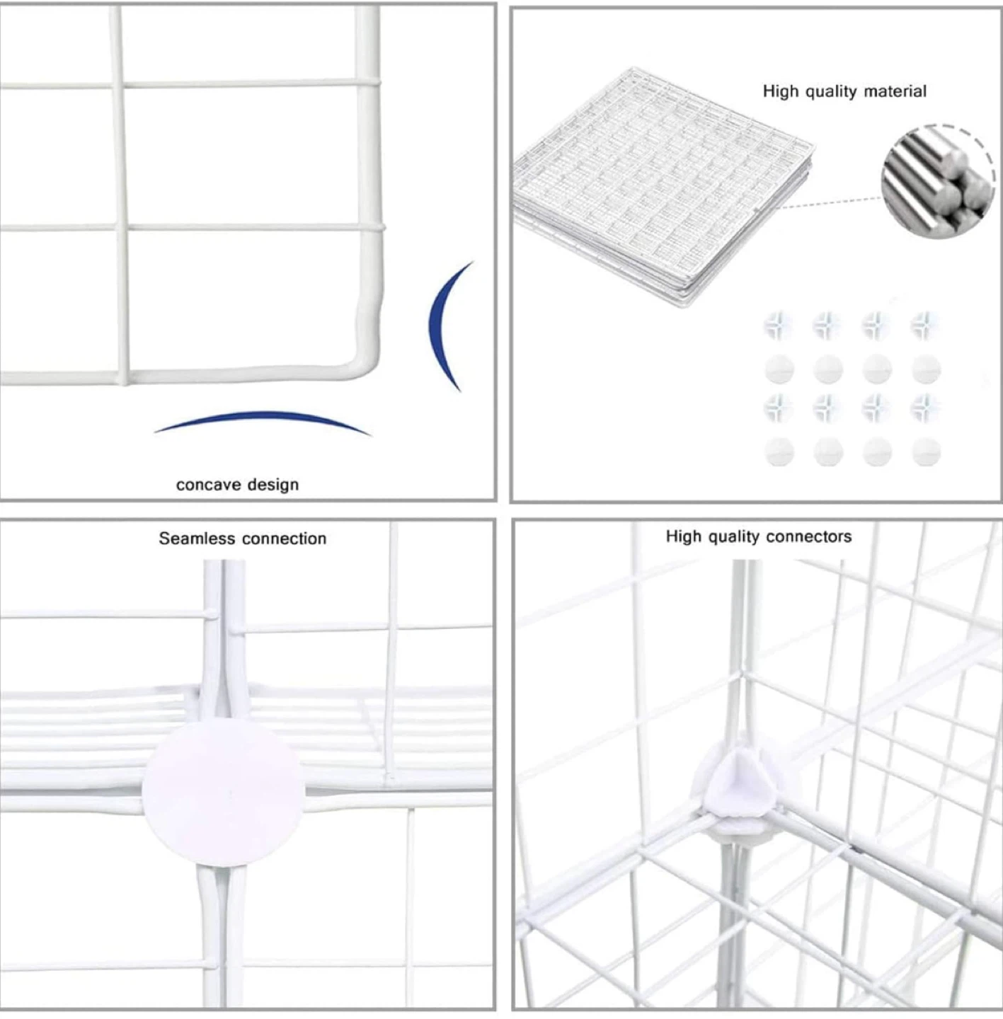 C&AHOME Wire Cube Storage Organizer - 9-Cube, White - photo 3