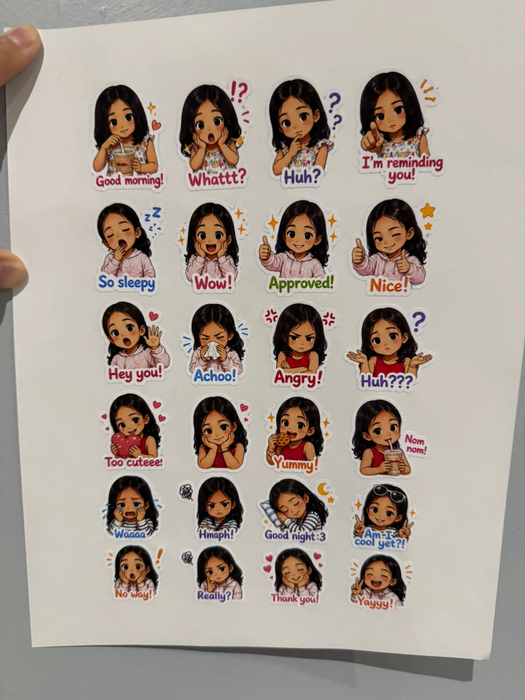 Custom Sticker Sheets | Cute Mood & Photo Stickers