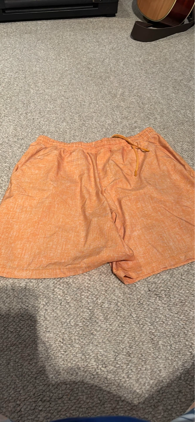 Orange Lululemon Athletic Shorts XL