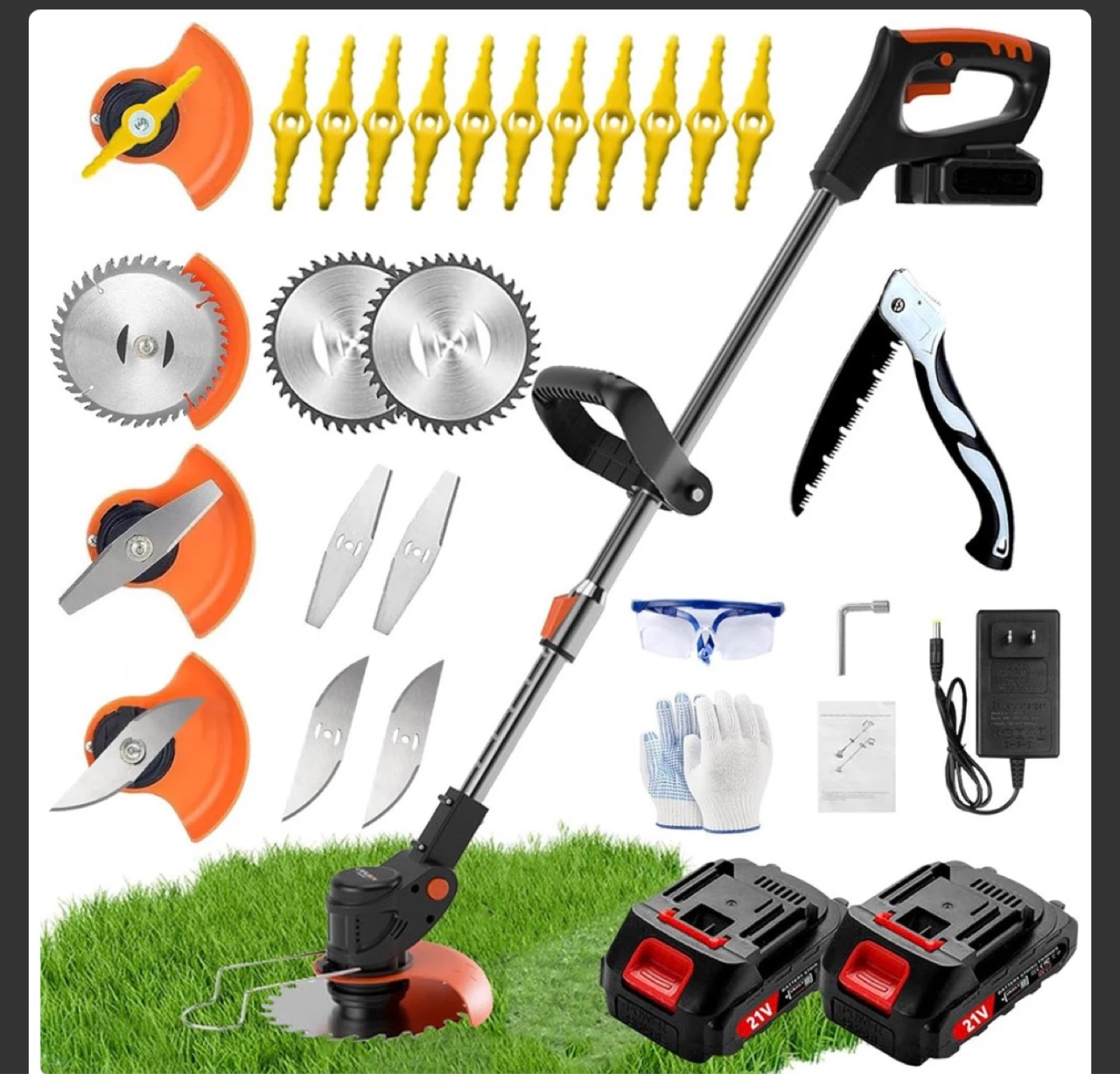 Cordless String Trimmer with Multiple Attachments