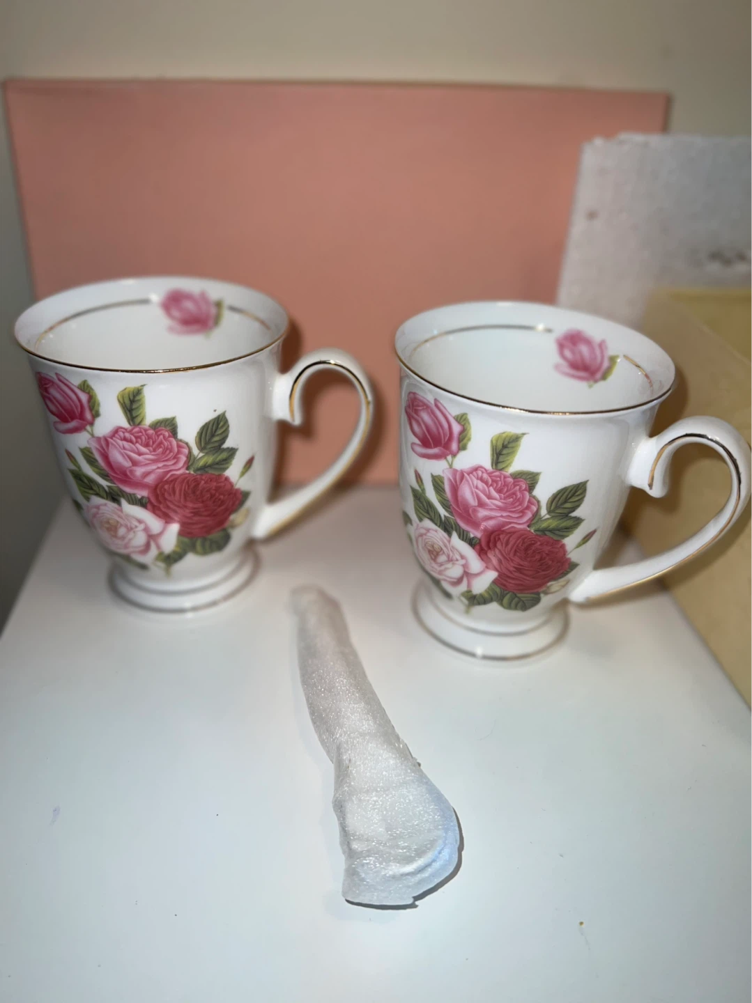 Set of 2 Floral Teacups - photo 2