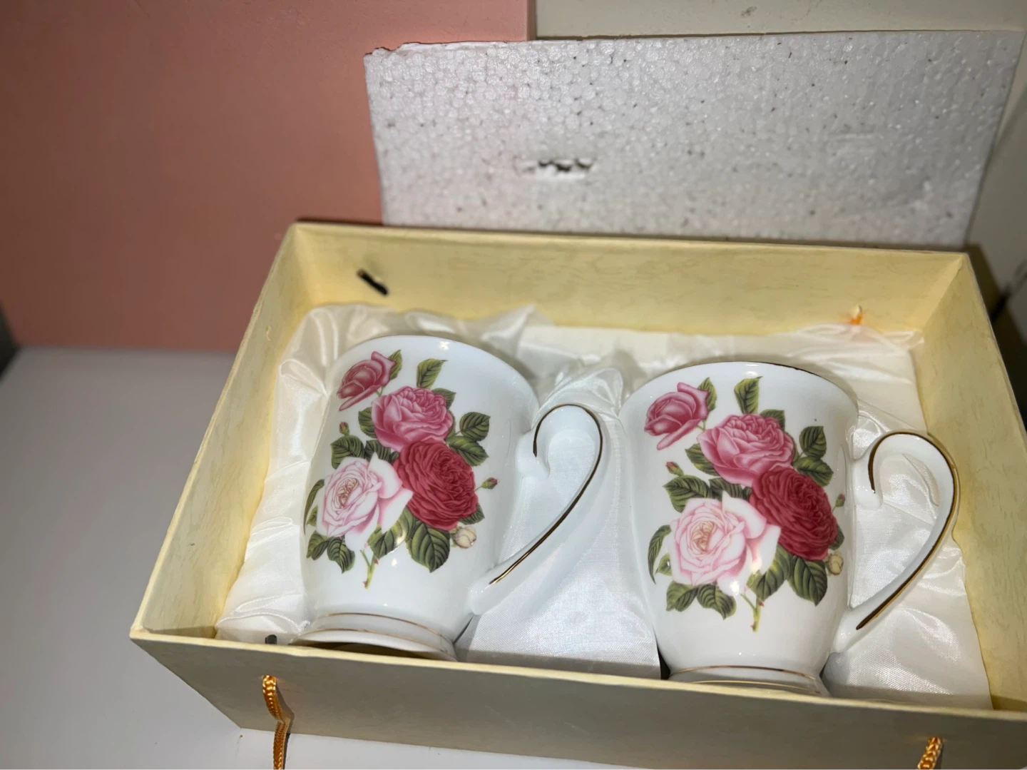 Set of 2 Floral Teacups