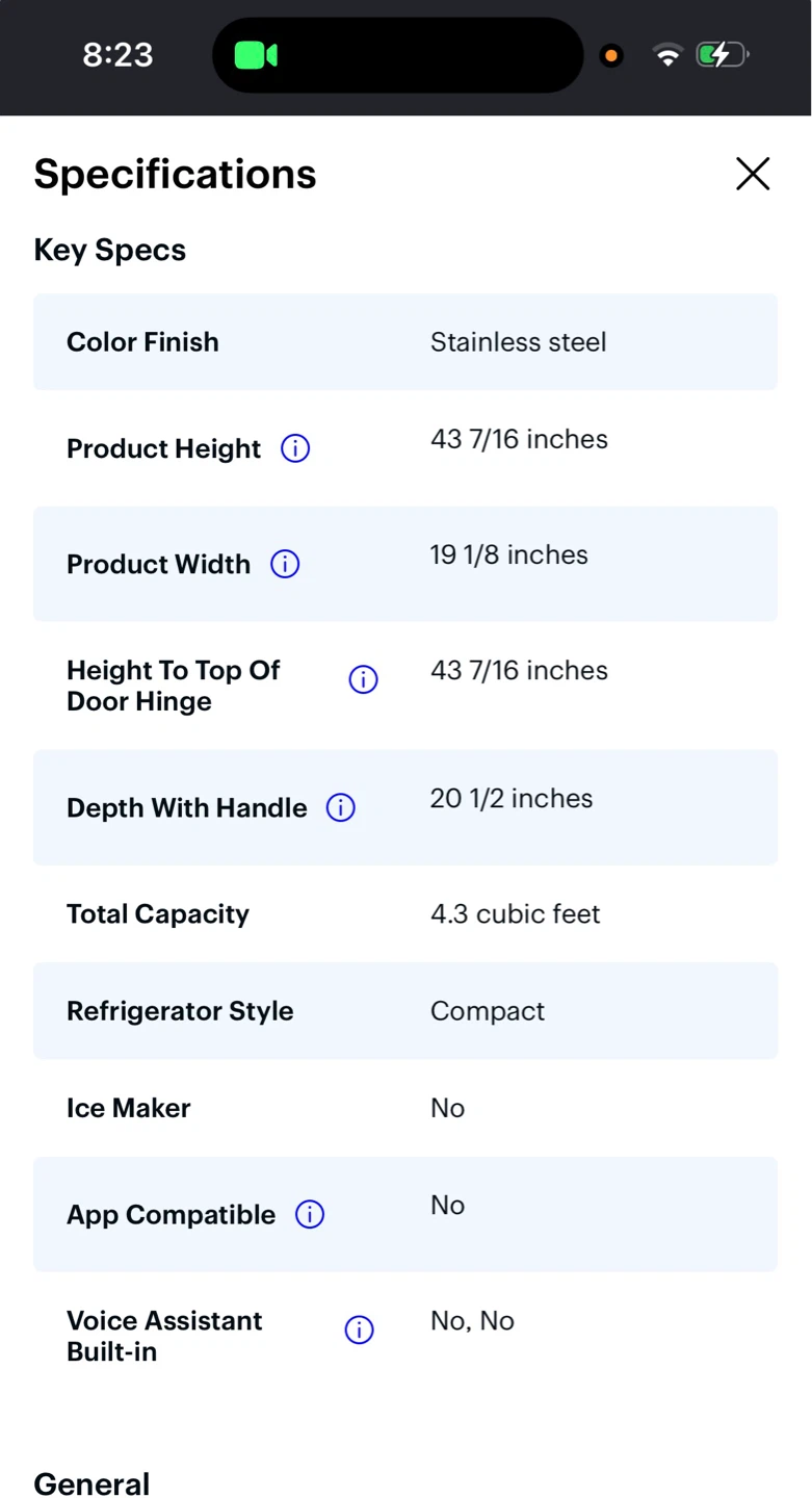 Insignia Refrigerator Freezer 4.3 cu ft - photo 3