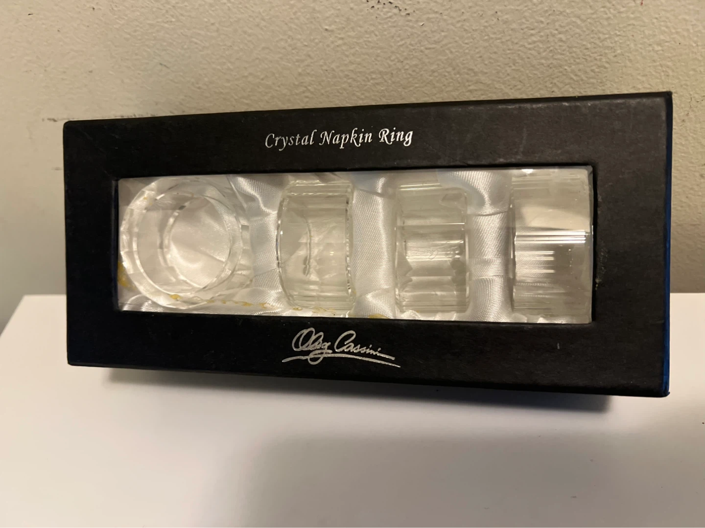 Olga Cassini Crystal Napkin Rings - Set of 4 - photo 2