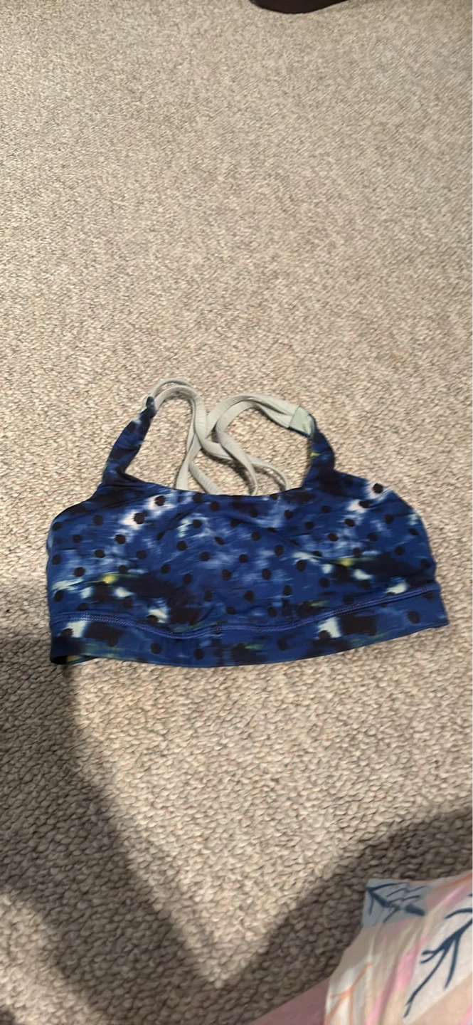 Lululemon Sports Bra - Blue Tie Dye Print