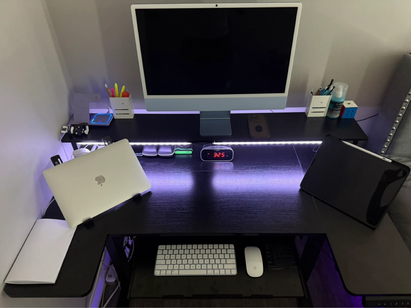 Adjustable Standing Desk with Dual Monitors Shelf - photo 2