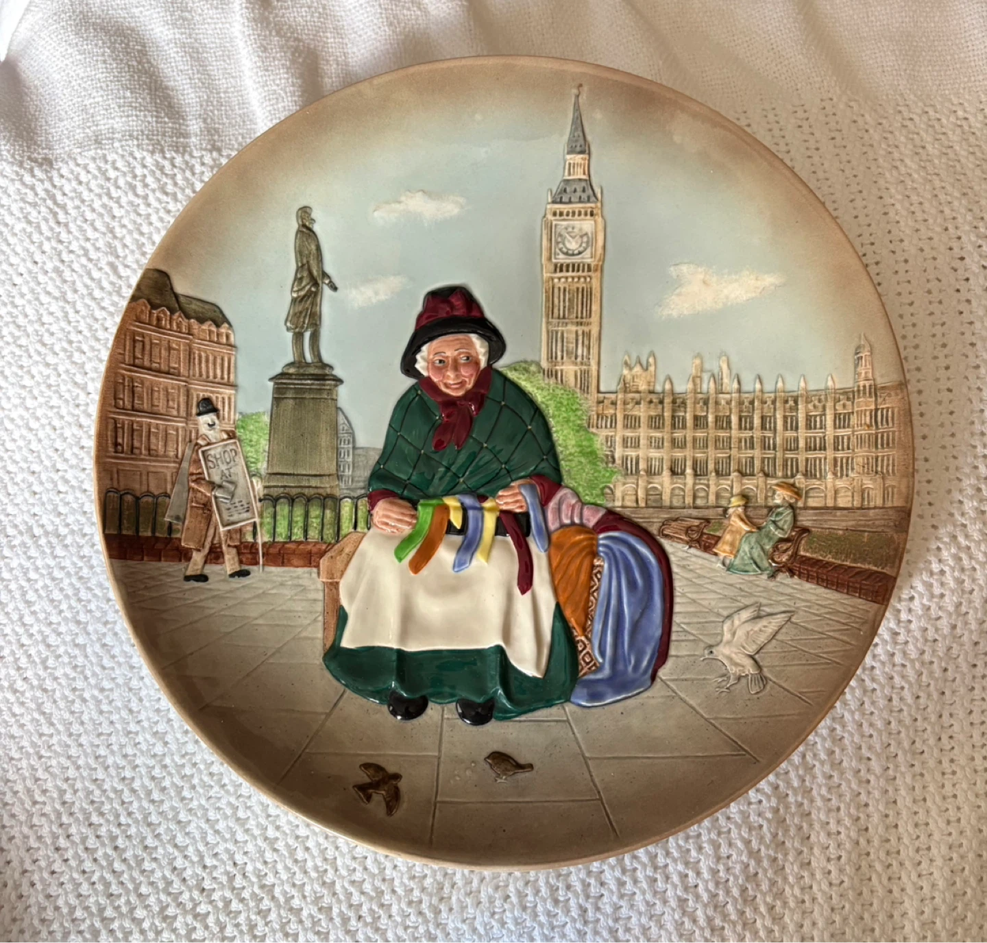 Royal Doulton (Silks and Ribbons, Biddy Penny Farthing) Plates - photo 2