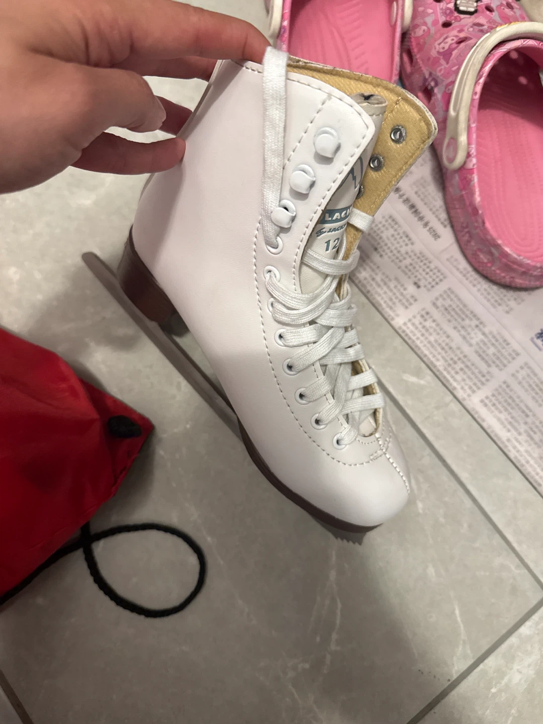 Figure Skates and helmet