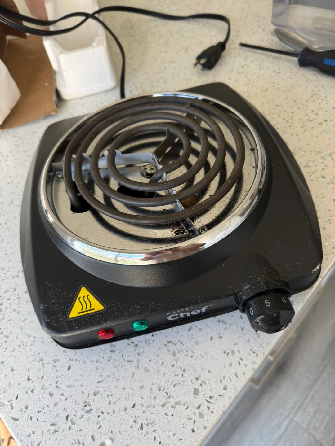 Master Chef Single-Burner Cooktop